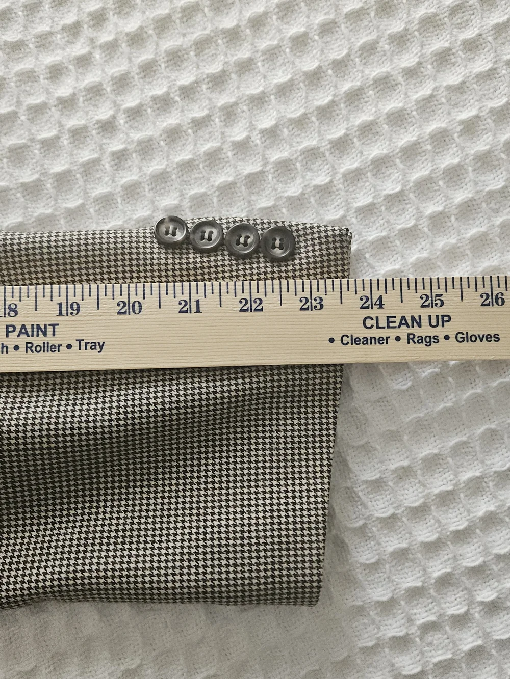 Jos. A. Bank Men's Tan Black Houndstooth Wool Blazer/Sportcoat 2-Button 43RG.